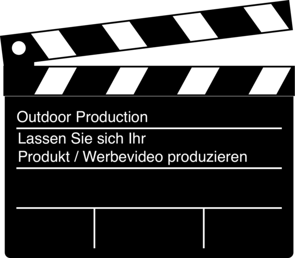 Ein professionelles Videoteam führt ein Outdoor- oder Vor-Ort-Shooting durch, ausgestattet mit hochmodernem Equipment. Der Fokus liegt auf einem Produkt oder einer Dienstleistung im authentischen Kontext der Kundenmarke