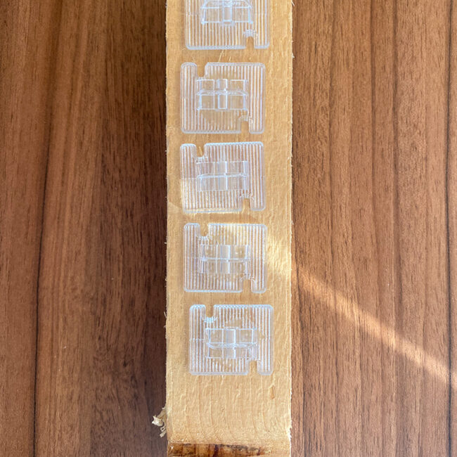 Draufansicht Haken auf Balken