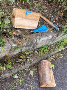 Gespaltenes Holz