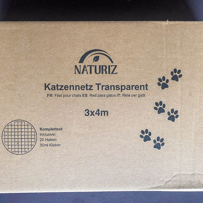 Katzennetz transparent Verpackung Vorderseite