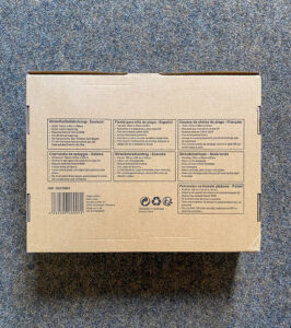 Verpackungskarton Rückseite