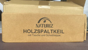 Vorderansicht der Verpackung des Holzspaltkeils