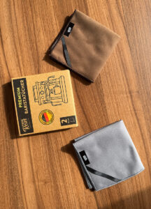 Barista-Tücher-mit-Verpackung-Tisch