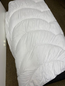 Steppbett Decke von oben