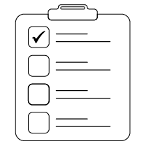 Icon einer Checkliste