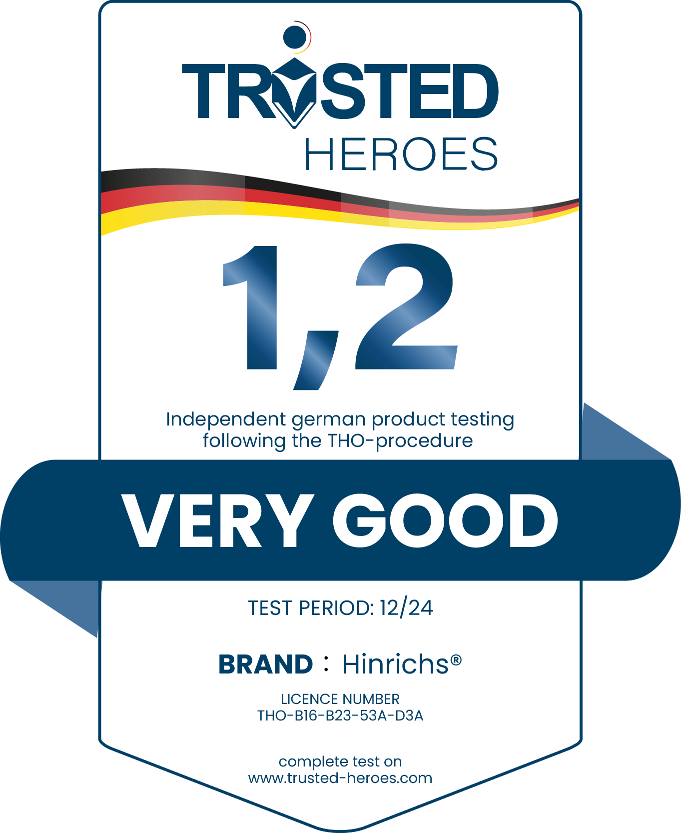 Trusted Heroes Hinrichs Antivibration Mat Seal Very Good 1,2